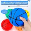 6" Mini Basketball Toy for Mini Pool Balls, Small Basketball for Over The Door Hoop, PVC Beach Balls for Kids Toddler Indoor 3 Pack view 2