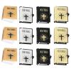 ibasenice Mini Book Models 1.57X1.25X0.35In Miniature Bible Books Dollhouse Decor Photography Props Small Detailed Flip Pages for Mini House Accessories view 1