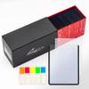 Quiver Time 100 Black 3x4 Top Loaders for Cards - Durable 35pt Toploader Hard Plastic Card Sleeves for Sports, Baseball, Football & TCG Cards (+100 Penny Sleeves +100 Pull-Tabs +Storage Box) view 1