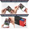Quiver Time 100 Black 3x4 Top Loaders for Cards - Durable 35pt Toploader Hard Plastic Card Sleeves for Sports, Baseball, Football & TCG Cards (+100 Penny Sleeves +100 Pull-Tabs +Storage Box) view 2