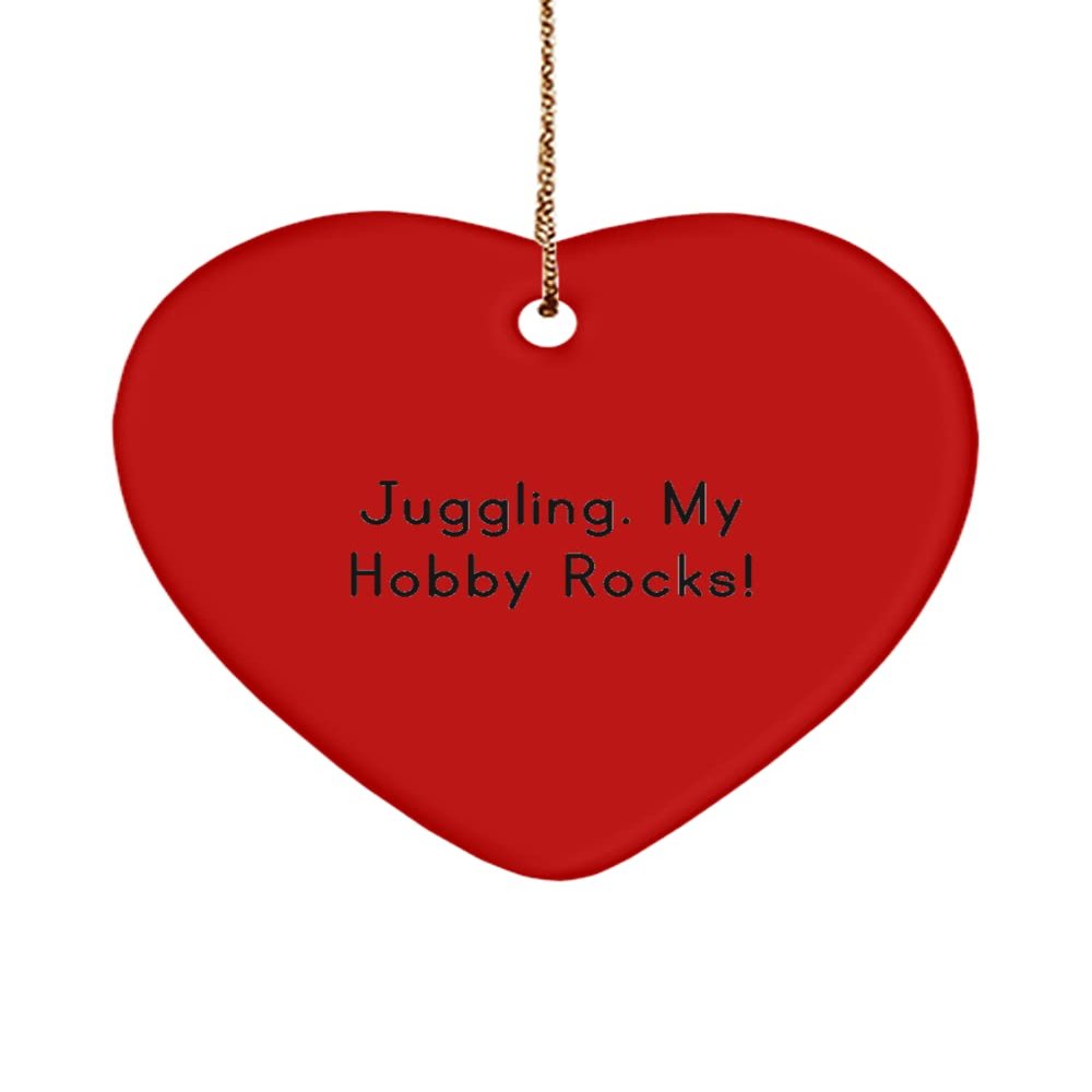 Beautiful Juggling , Juggling. My Hobby Rocks!, Juggling Heart Ornament from