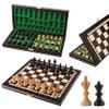 2 in 1 Cherry Olympic Chess and Checkers Set NO. 3 | Master Of Chess | Wooden Set 35 x 35 cm | Chess Board with Draughts/Drafts Pieces Set for Adults and for Kids view 1