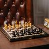2 in 1 Cherry Olympic Chess and Checkers Set NO. 3 | Master Of Chess | Wooden Set 35 x 35 cm | Chess Board with Draughts/Drafts Pieces Set for Adults and for Kids view 3