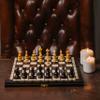 2 in 1 Cherry Olympic Chess and Checkers Set NO. 3 | Master Of Chess | Wooden Set 35 x 35 cm | Chess Board with Draughts/Drafts Pieces Set for Adults and for Kids view 4