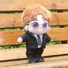 niannyyhouse Black Suit Coat Bow Tie White Shirt Pants 15cm Plush Doll Clothes Doll Dress Up (Black-1) view 4