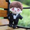 niannyyhouse Black Suit Coat Tie White Shirt Pants 15cm Plush Doll Clothes Doll Dress Up (Black-2) view 4