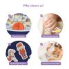 CHEFAN Felt Board for Toddlers, 4 Set Nursery Rhymes Felt Pieces, Precut Flannel Figures, Humpty Dumpty,Hey Diddle Diddle,Hickory Dickory Dock,Baa Baa Black Sheep view 3