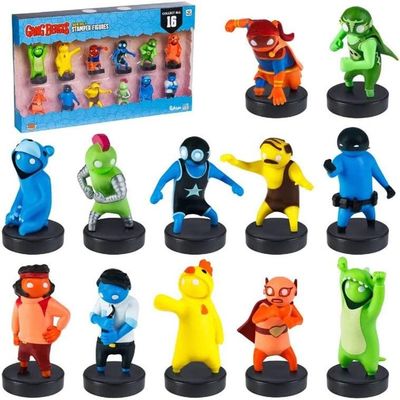 Gang Beasts Ink Stamper 12pk Wrestler Bear Chicken Party Cake Favors