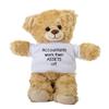 Accountants Work Their Assets Off Teddy Bear, Gift Stuffed Animal, Plush Teddy Bear with Tee, Welcoming Baby Gift, Gift for Her, Gift for Newborn, Cute Birthday Christmas Basket Gift Idea view 1