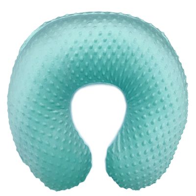 Artebona Cover for Nursing Pillow, Breastfeeding Pillows - Soft Plush Microfleece Minky Fabric (No.3 - Mint)