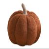 3D Pumpkin Throw Pillow, Fluffy Plush Stuffed Animal Toys, Pumpkin Pillow Sofa Cushion for Home Decor Halloween, Christmas or Birthday Party (Coffee, 8 Inch) view 1