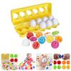 ibasenice 12pcs Colorful Number Matching Set Boys and Girls Learning Toy for Preschoolers Number Sorter Fun Engaging Educational Activity for Early Math Skills Development view 2