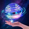HONBQYCC Flying Orb Ball Toys, 2025 Hover Galaxy Ball Soaring Nebula Flying Orb, Hand Controlled Boomerang Spinner, RGB Light Magic Space UFO Cool Toy, Mini Drone for Kid Adults Outdoor Indoor-Blue view 1