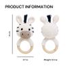 MADE BY BUNNY Bunny Zebra Toy, Handmade Plaything for Young Children, Rattle Toy with Strict Quality Testing Process., Multicolored view 2