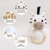 MADE BY BUNNY Bunny Zebra Toy, Handmade Plaything for Young Children, Rattle Toy with Strict Quality Testing Process., Multicolored view 3