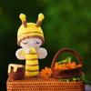 Bunny White Bunny rattles Toy for Young Children, Handmade Woolen Toy with Strict Quality Testing Process, Usable as House Decoration (Sleeping Bee Rattle) view 3