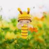 Bunny White Bunny rattles Toy for Young Children, Handmade Woolen Toy with Strict Quality Testing Process, Usable as House Decoration (Sleeping Bee Rattle) view 4