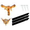 MICROHELI CNC Triple Carbon Plastic Blades Conversion Set (Gold) - Blade Infusion 180 view 1