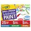 Crayola Spill Proof Paint Set (25ct), Washable Paint for Kids, Kids Craft Supplies, Holiday Gift for Toddlers & Kids, Nontoxic, 3+ view 1