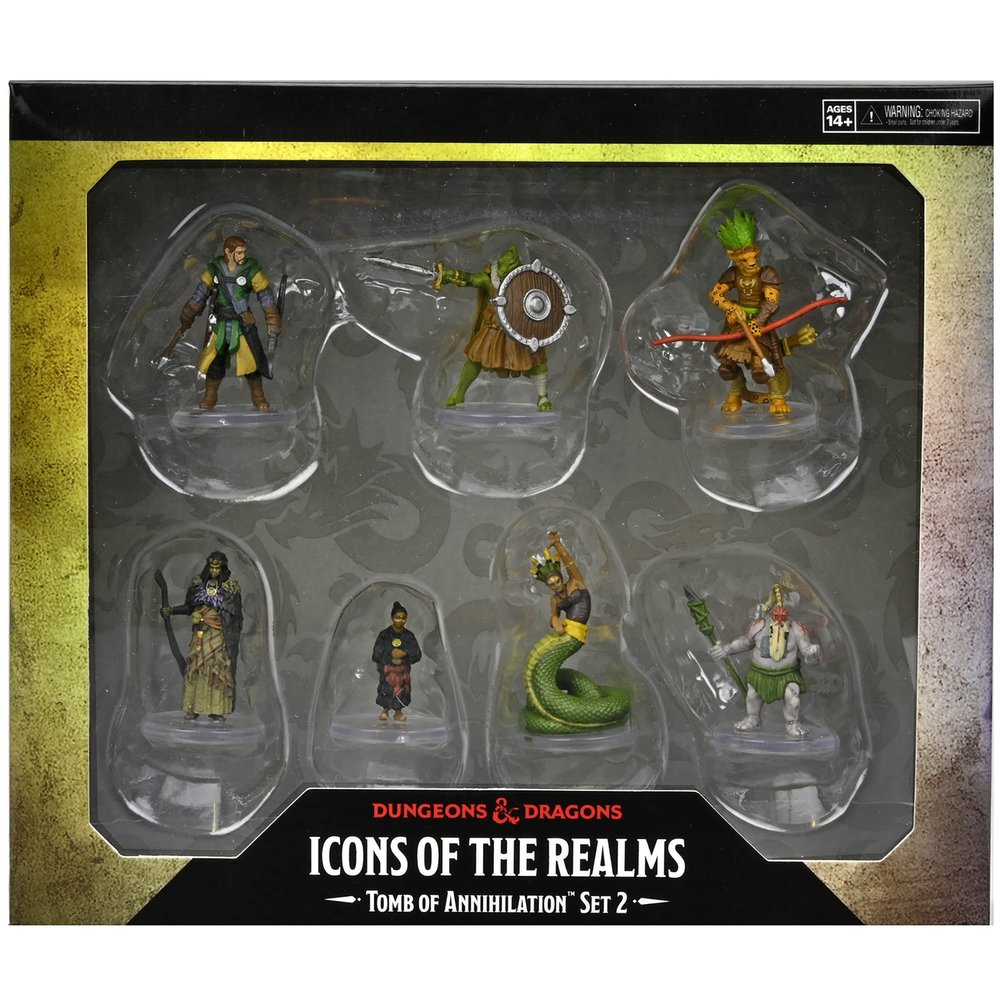 D&D Icons of The Realms: Tomb of Annihilation: Box 2-7 Figure Set, Pre-Painted Miniatures, RPG, Dungeons & Dragons