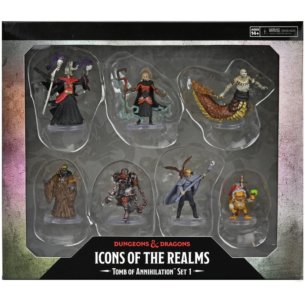 D&D Icons of The Realms: Tomb of Annihilation: Box 1-7 Figure Set, Pre-Painted Miniatures, RPG, Dungeons & Dragons