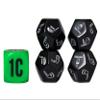 Random Club Dice On-Course Golf Dice Game  Fun Golf Dice Games Challenge for Golfers and Friends  Portable Dice Games On-Course Play  Includes 4 Random Club Dice, 1 Action Dice & Storage Bag view 3
