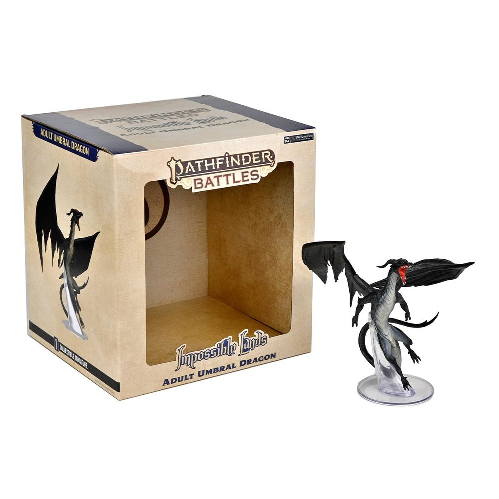 WizKids Pathfinder Battles: Impossible Lands - Adult Umbral Dragon Boxed Figure