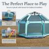 Baby Playmat for The Pop 'N Go Baby Playpen - 1.3" Thick Self-Inflating Playmat for Placement Underneath Pop 'N Go Playpen or for Standalone Usage - Soft and Comfy Portable Pad w/Travel Bag view 3