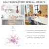 Baluue Action Figure Stand with Purple Special Effects for 1/12 Scale Model Display Toy Doll Holder Accessories view 3