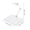 ULTECHNOVO 1set Figurine Doll Base Display Stand Assembly Bracket DIY Model Rack Toy Support Holder Figure Clear Plastic Action Transparent view 2