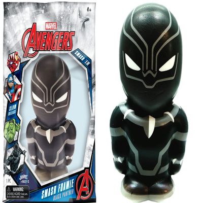 JA-RU Marvel Avengers Squishy Foam Stress Balls (1 Black Panther Toy) Jumbo Slow Rising Squishy Toys for Kids | Stress Relief Toy | Superhero Themed Birthday Gifts & Prizes. E-6821-1s