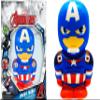 JA-RU Marvel Avengers Figures Large 5.5" Foam Ball (1 Captain America) Squishy Toy Action Super Hero Spiderman, Hulk, Iron Man & Black Panther. Fidget Ball Stress Toy D-6821-1s view 1