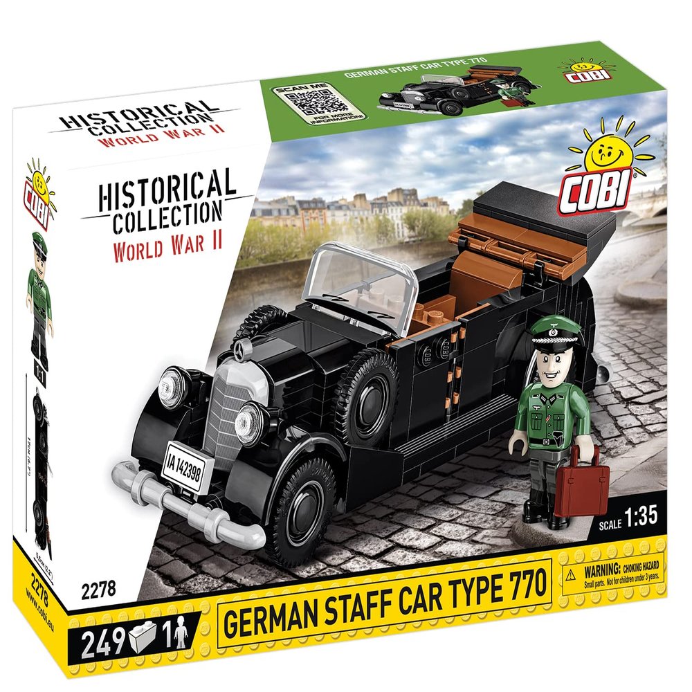 COBI Historical Collection World War II German Staff Car Type 770 Vehicle
