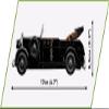 COBI Historical Collection World War II German Staff Car Type 770 Vehicle view 3