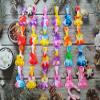 Roaqua 100 Packs Bulk Guitar Fidget Bubble Mini Pop Fidget KeychainBirthday Party Favors Supplies and Student Prizes Gifts view 2