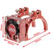 DKKY RC Motor Cooling Fan Heatsink 40-43mm Adjustable for Arrma Axial Traxxas 1/8 1/10 RC Crawler Car 4274 4068 4268 with 42mm Motor (Red) view 2