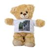 Norwegian Elkhound Dog Teddy Bear, Gift Stuffed Animal, Plush Teddy Bear with Tee, Welcoming Baby Gift, Gift for Her, Gift for Norwegian Elkhound Dog, Cute Birthday Christmas Basket Gift Idea view 1