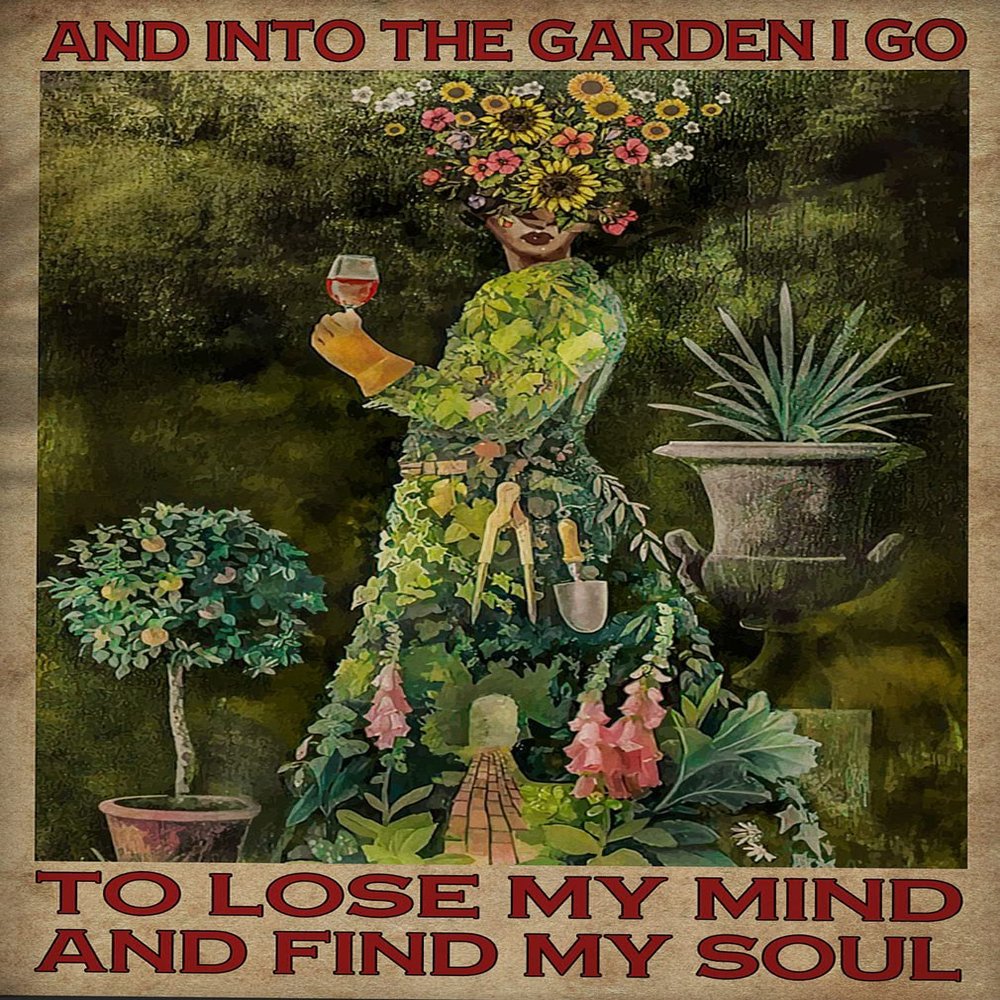 1000 Piece Wooden Adults Children PuzzlesLose Your Mind Find Your Soul Poster, Gardening Poster, Vintage Poster, Gardening Gift, Garden Poster, Flower Poster, Gardening Wall Art
