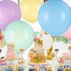 10 Pack 18 Inches Macaron Assorted Rainbow Balloons for Birthday Baby Shower Party Decoration (Pink) view 2