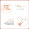 TOYANDONA Baby Clothes Kids Hangers Doll Garment Rack with Hangers Set Include Miniature Clothes Rack 10pcs Mini Metal Doll s for Dress Outfit Gown Rose Gold Baby s Kids view 2