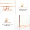 TOYANDONA Baby Clothes Kids Hangers Doll Garment Rack with Hangers Set Include Miniature Clothes Rack 10pcs Mini Metal Doll s for Dress Outfit Gown Rose Gold Baby s Kids view 3