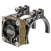 DKKY RC Motor Cooling Fan Heatsink 40-43mm Adjustable for Arrma Axial Traxxas 1/8 1/10 RC Crawler Car 4274 4068 4268 with 42mm Motor (Black Gold) view 1