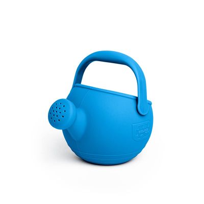 Bigjigs Toys Ocean Blue 100% Silicone Childrens Watering Can - Temperature & Stain-Resistant Watering Can Kids, Easy Grip Handle, Sustainable Silicone Toys, Ideal Outdoor Toys & Beach Toys