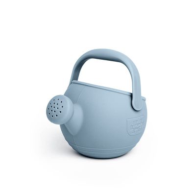 Bigjigs Toys Dove Grey 100% Silicone Childrens Watering Can - Temperature & Stain-Resistant Watering Can Kids, Easy Grip Handle, Sustainable Silicone Toys, Ideal Outdoor Toys & Beach Toys
