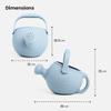 Bigjigs Toys Cherry Red 100% Silicone Childrens Watering Can - Temperature & Stain-Resistant Watering Can Kids, Easy Grip Handle, Sustainable Silicone Toys, Ideal Outdoor Toys & Beach Toys view 3