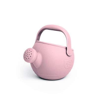 Bigjigs Toys Blush Pink 100% Silicone Childrens Watering Can - Temperature & Stain-Resistant Watering Can Kids, Easy Grip Handle, Sustainable Silicone Toys, Ideal Outdoor Toys & Beach Toys