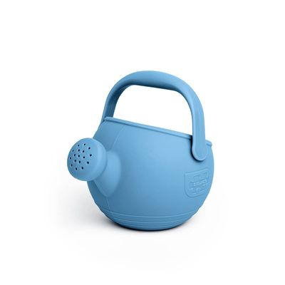 Bigjigs Toys Powder Blue 100% Silicone Childrens Watering Can - Temperature & Stain-Resistant Watering Can Kids, Easy Grip Handle, Sustainable Silicone Toys, Ideal Outdoor Toys & Beach Toys