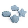 Bigjigs Toys Dove Grey Silicone Sand Moulds - 4 Piece Beach Toys Set, Eco Friendly, Sustainable Sand and Water Toys, for Toddlers Age 3-5 Years view 1