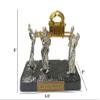 3 ARCHES USA The Ark of The Covenant Model Being Carried from The Levites Priests-Metal Statue-Judaica Israel view 2
