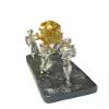 3 ARCHES USA The Ark of The Covenant Model Being Carried from The Levites Priests-Metal Statue-Judaica Israel view 3